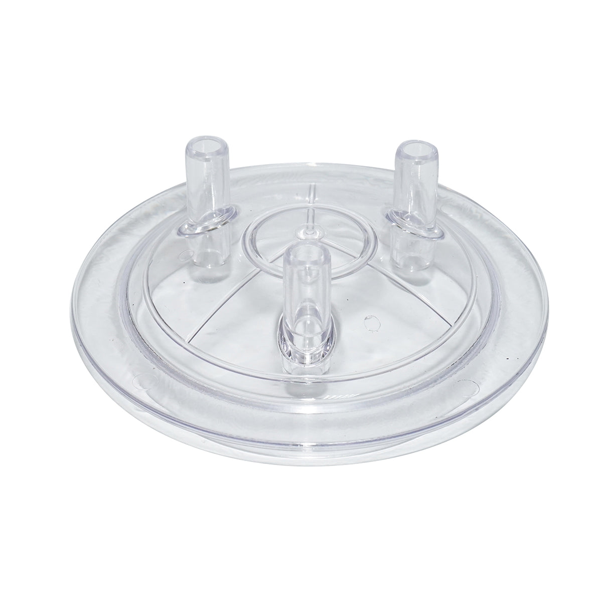 Transparent lid with skirt for 30L drum 3 outlets for cow milking machine Breckner Germany